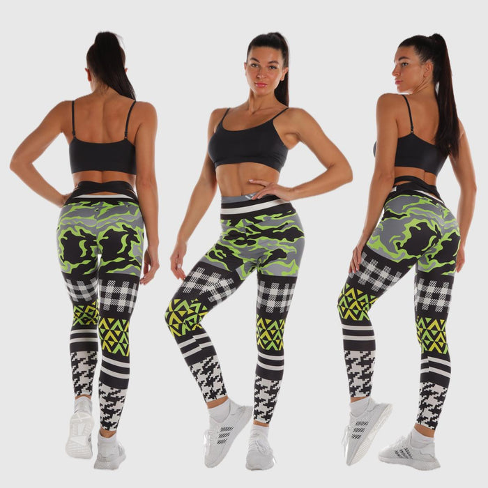 ColorfulSub Custom Yoga Leggings, Printed Leggings for Ladies Fitness