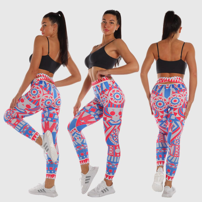 ColorfulSub Custom Yoga Leggings, Printed Leggings for Ladies Fitness